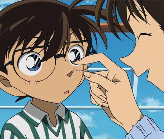 柯南的这个回头,直接看到了小兰的裙底,网友:官配果然实力强大