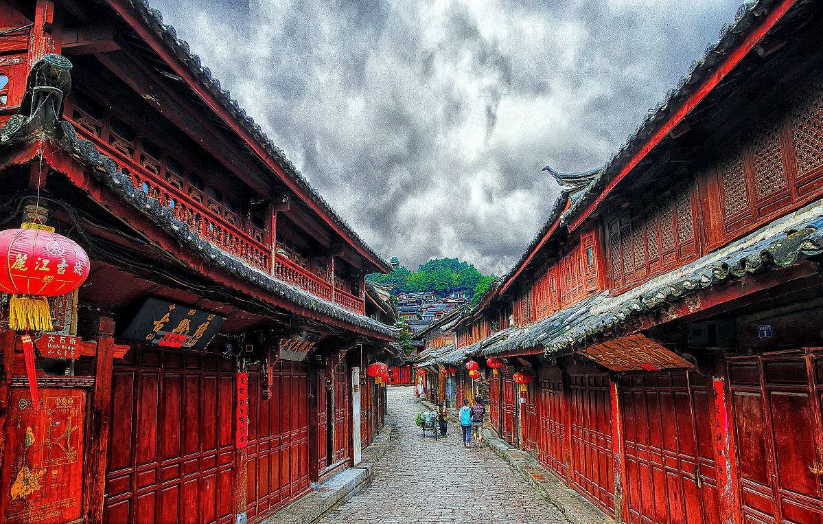丽江古城真实照片,是中国历史文化名城,建筑特色鲜明独特