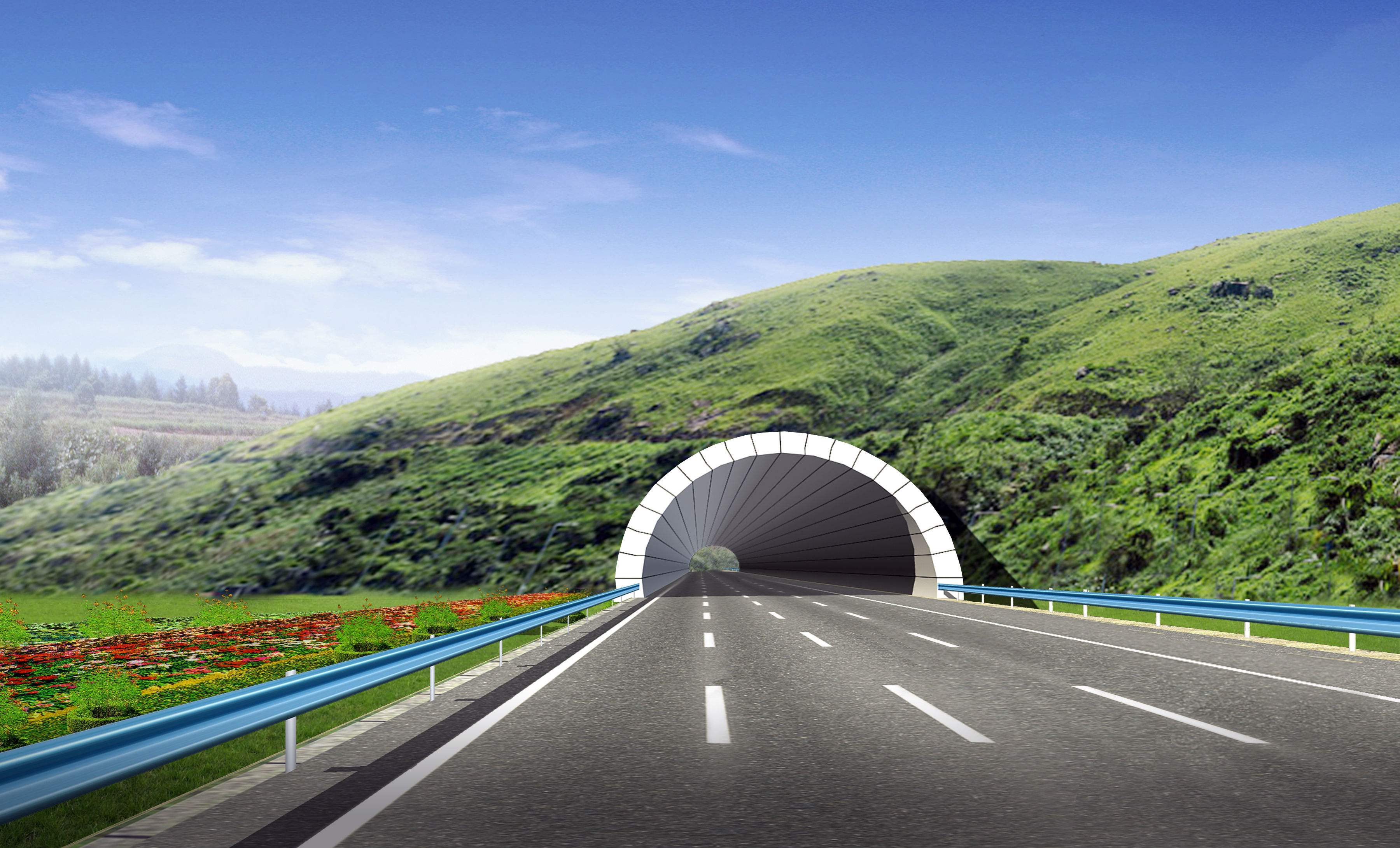 重庆在建的一条高速公路,全长746km,双向6车道与双向4车道交替
