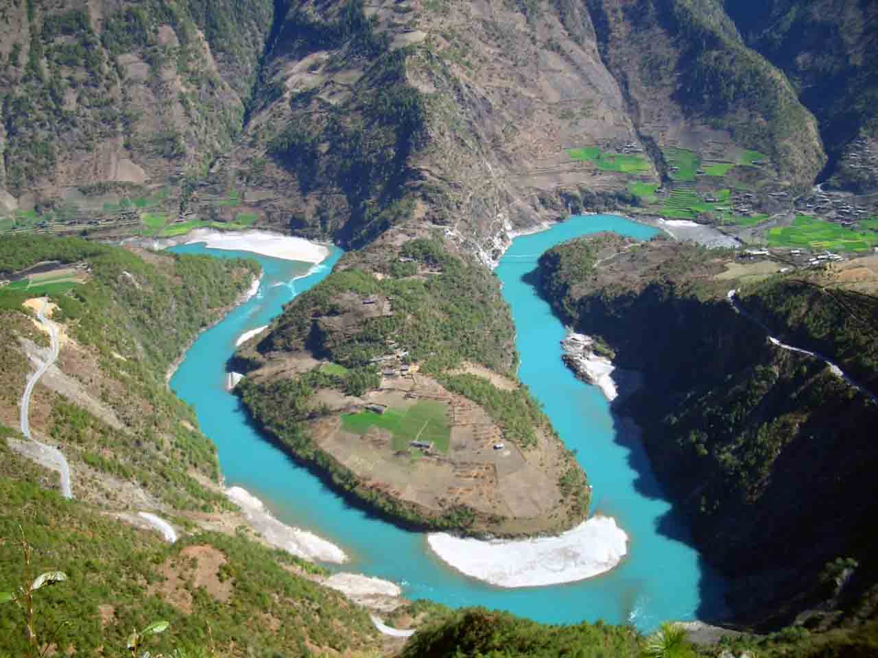 中国最大内陆河图片