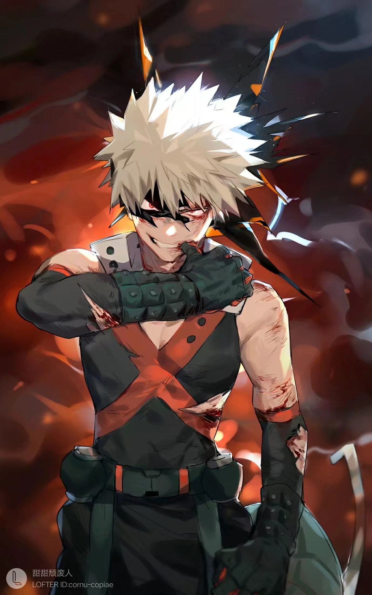 我的英雄学院:爆豪胜己高清壁纸,我也是个英雄啊!