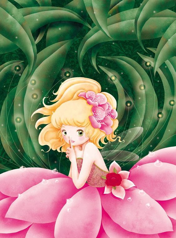 花之精灵!法国插画家cathy delanssay的浪漫童话