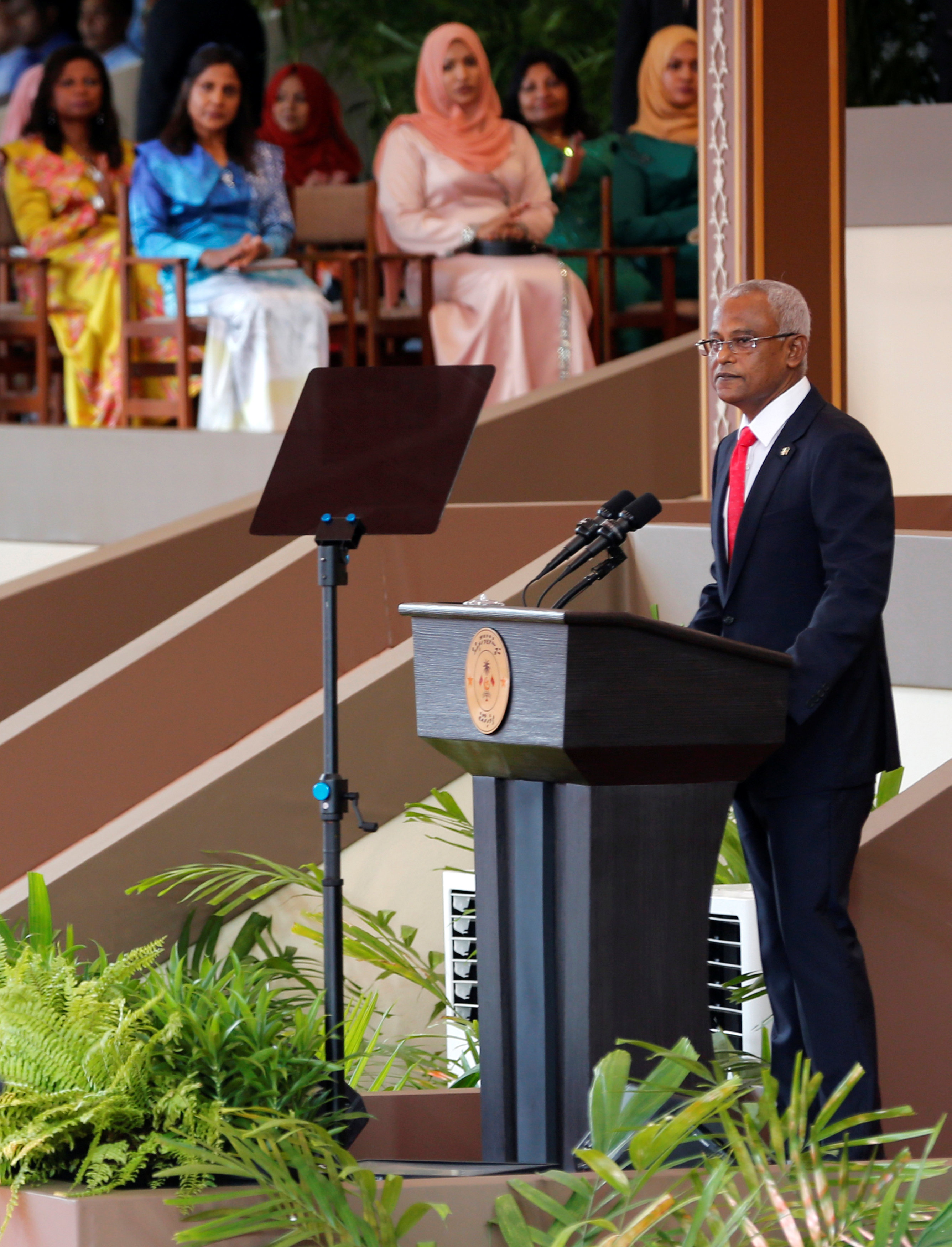 外代,2018年11月18日    (外代一线)(3)马尔代夫新任总统萨利赫宣誓