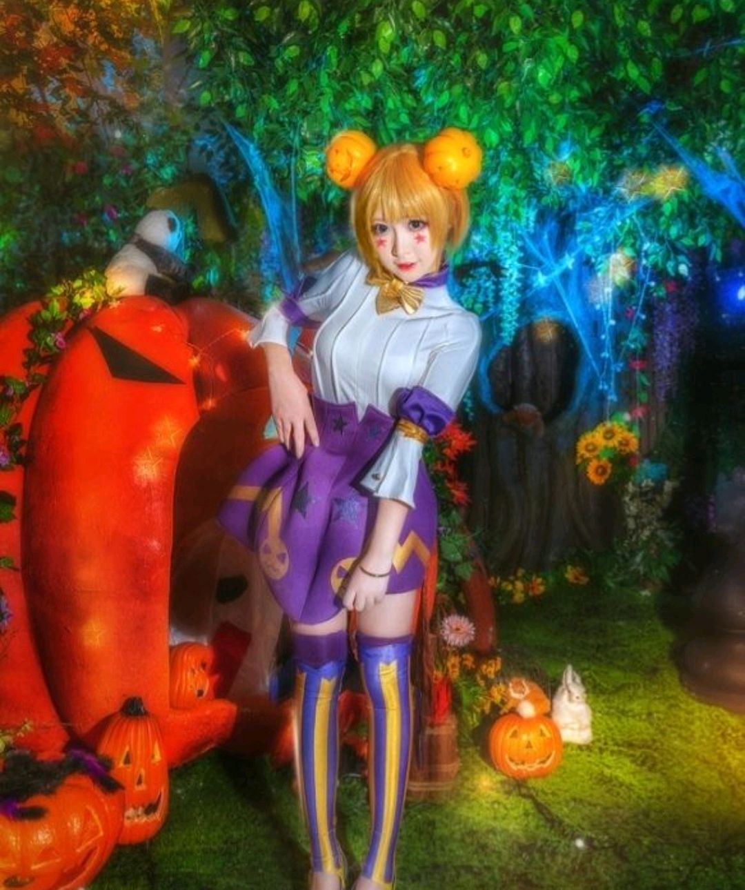 本期《王者荣耀》小乔 万圣节cos,可爱极了!