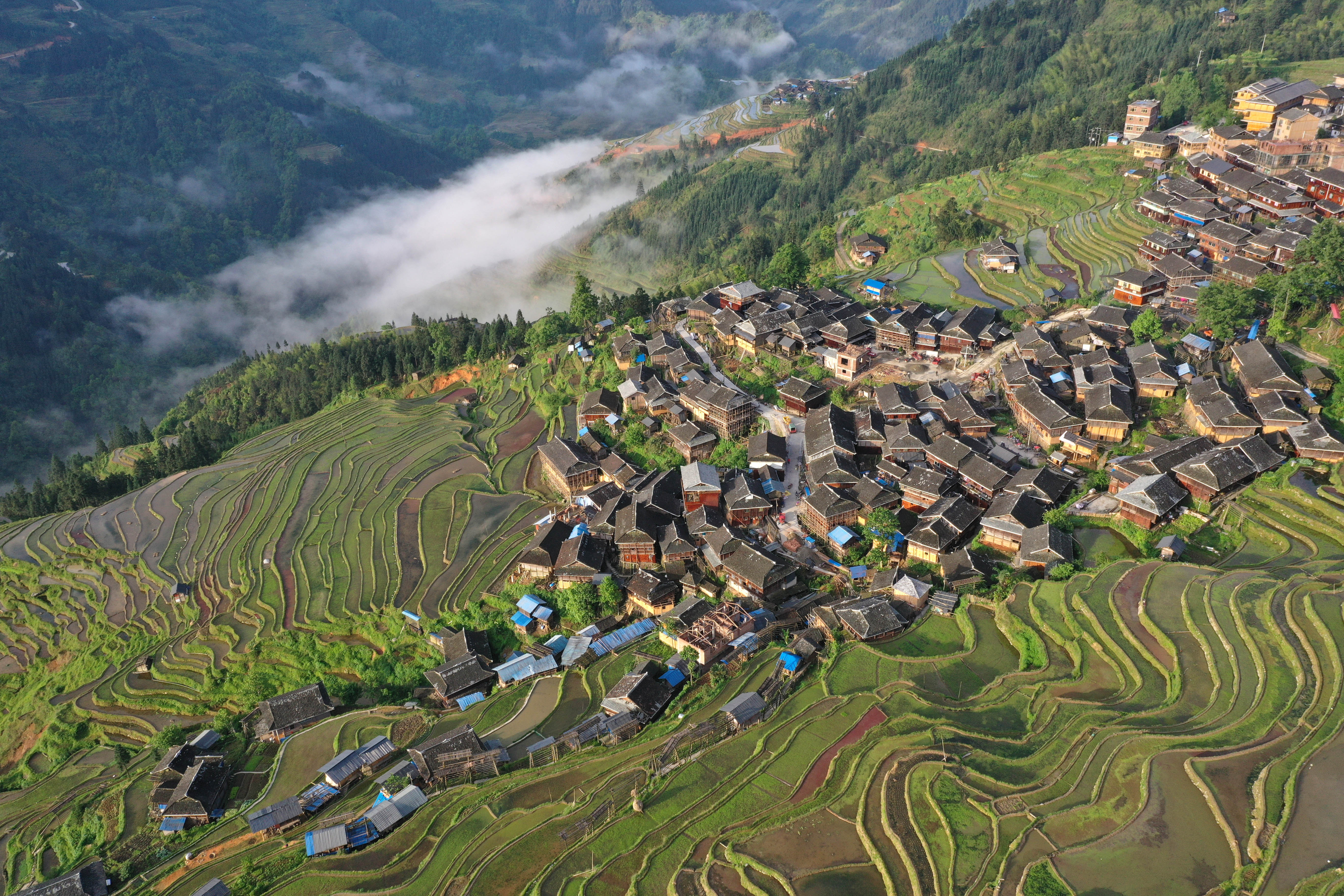 贵州从江:加榜梯田美景如画