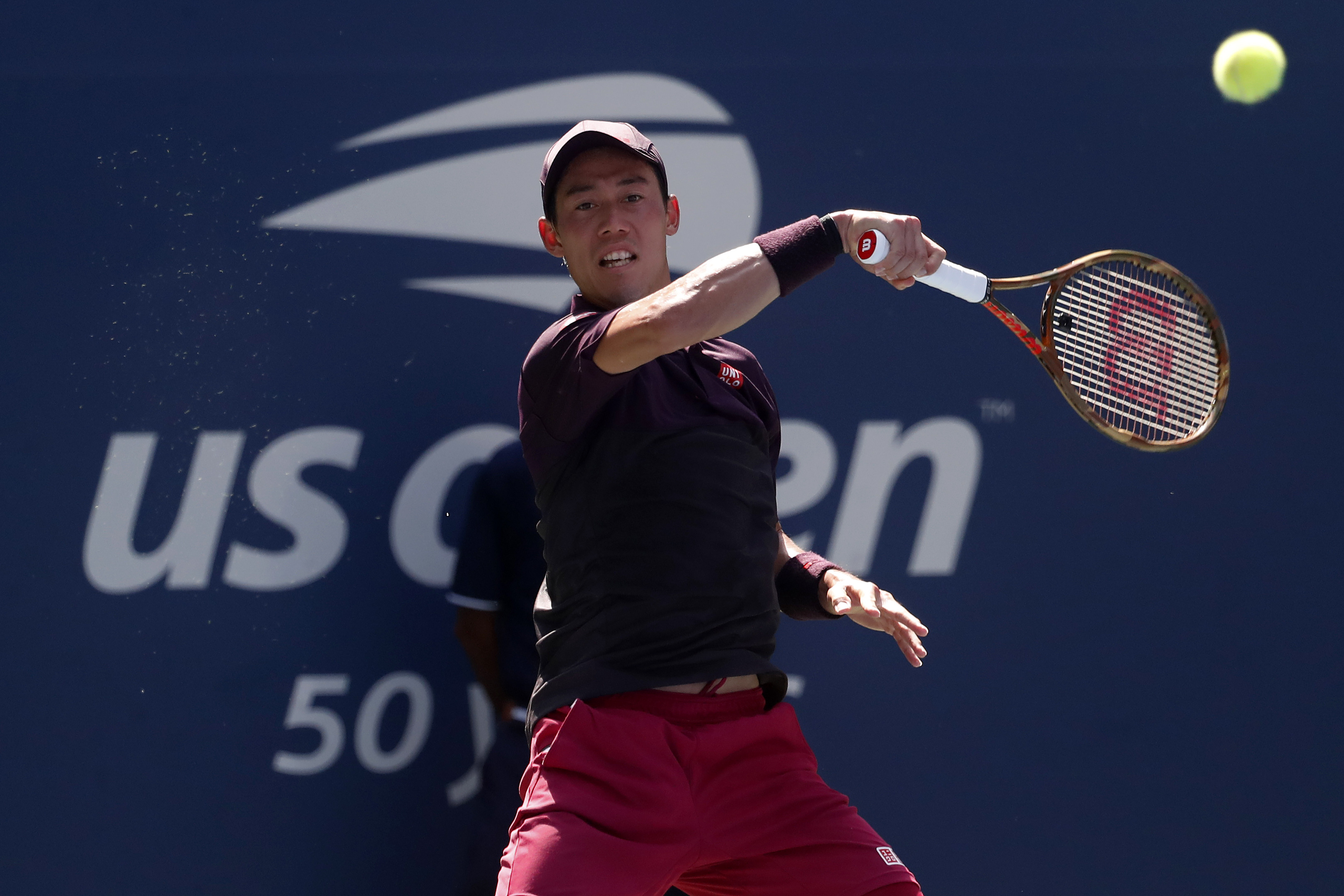 网球——美网:锦织圭晋级八强(28)