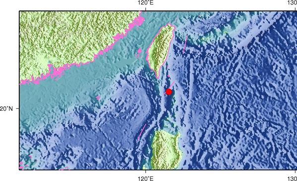 巴坦群岛海域发生4.6级地震 震源深度50千米