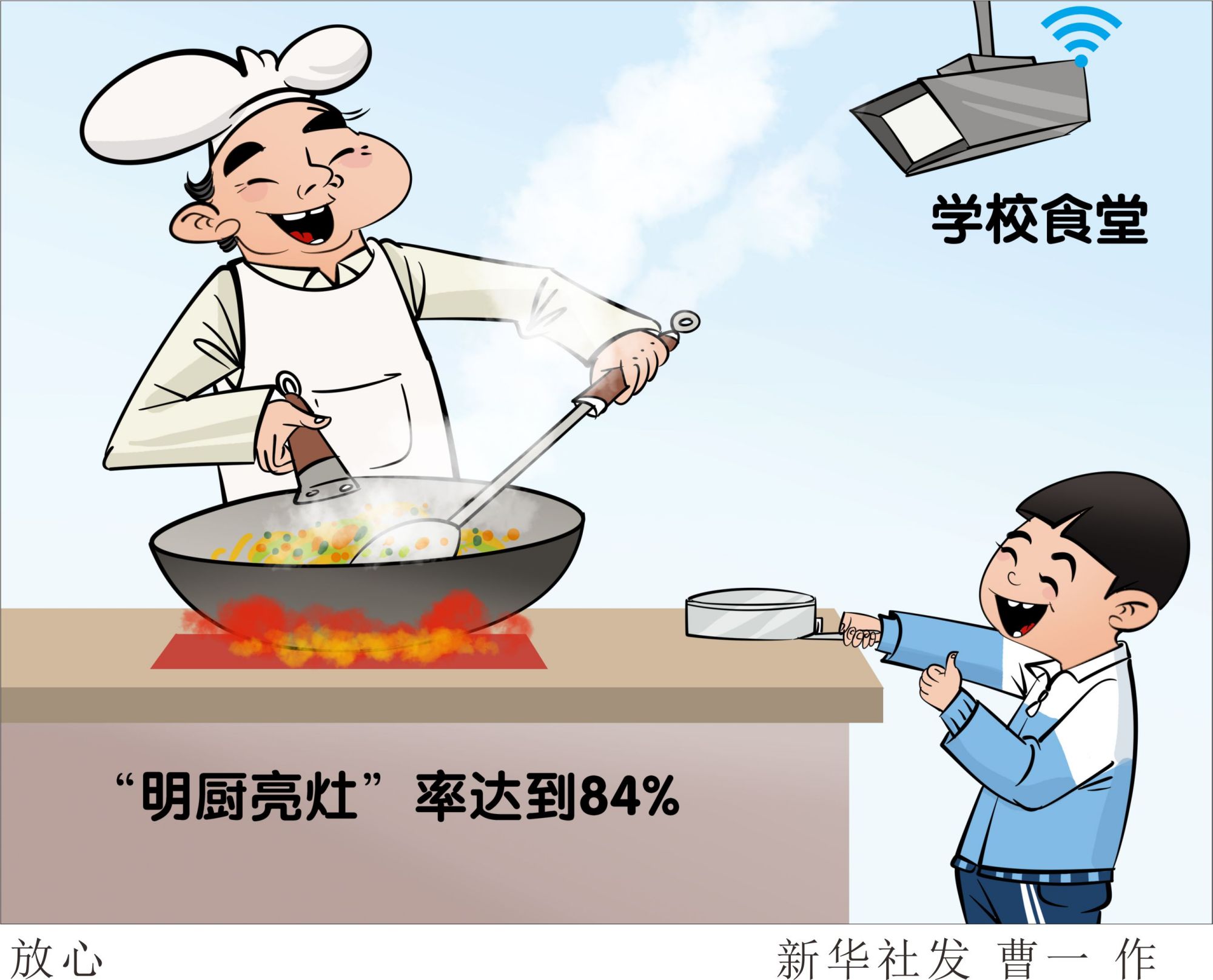 (图表·漫画)「教育」放心