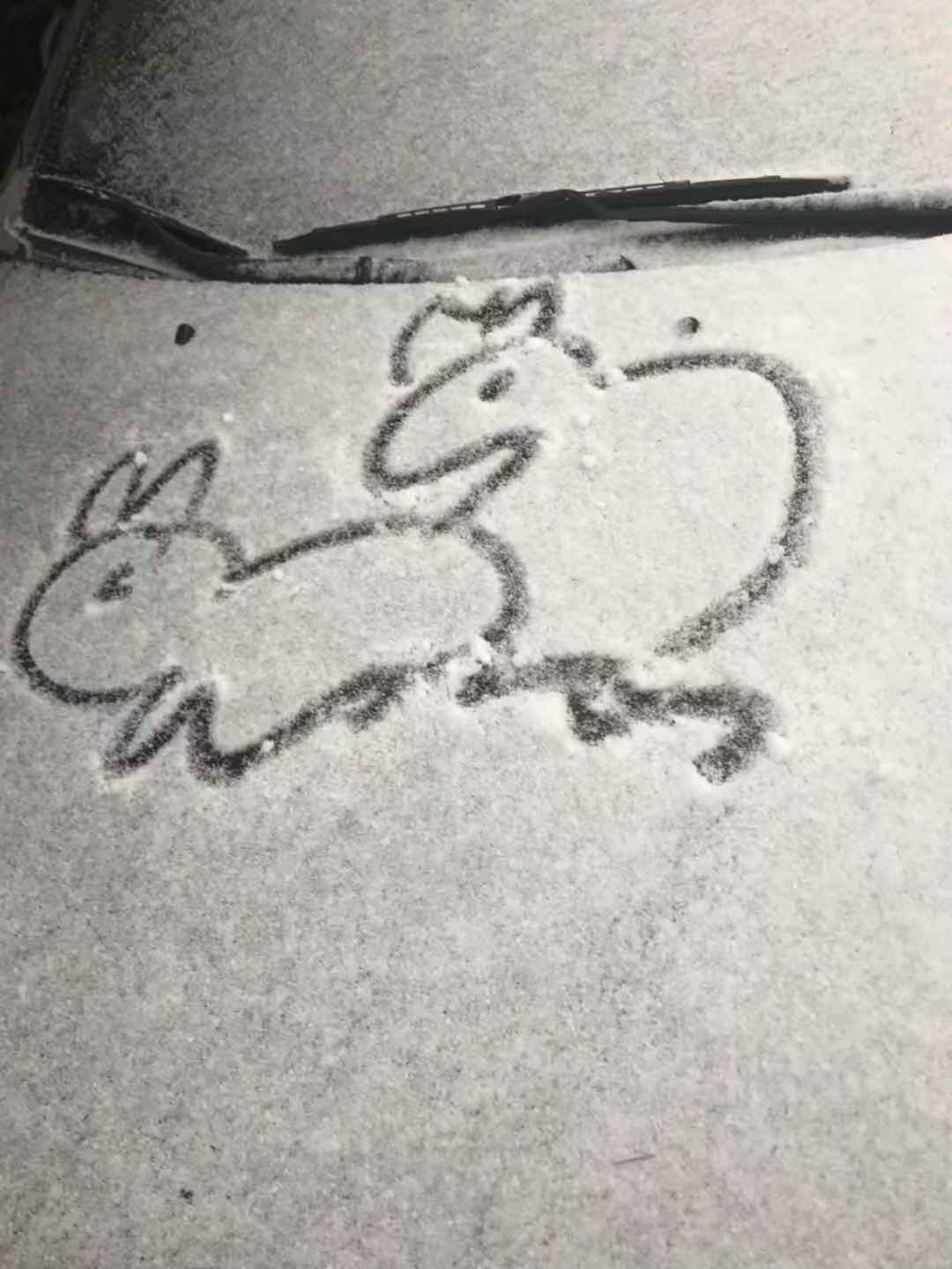 雪上画画简单图片
