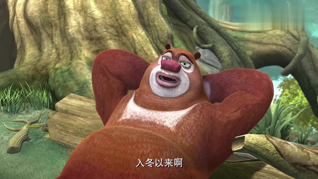 动漫壁纸:吉吉找熊大熊二踢足球,熊大熊二想要下雪打雪仗