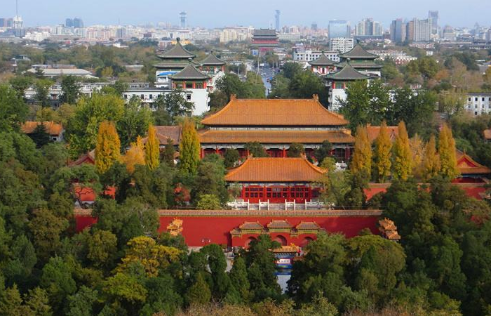 景山公园,是人们出行的好去处,景色非常好
