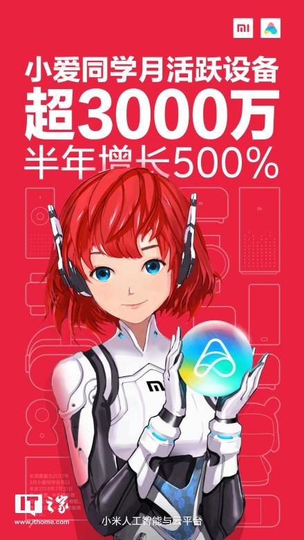 小米宣布小爱同学月活跃设备破3000万