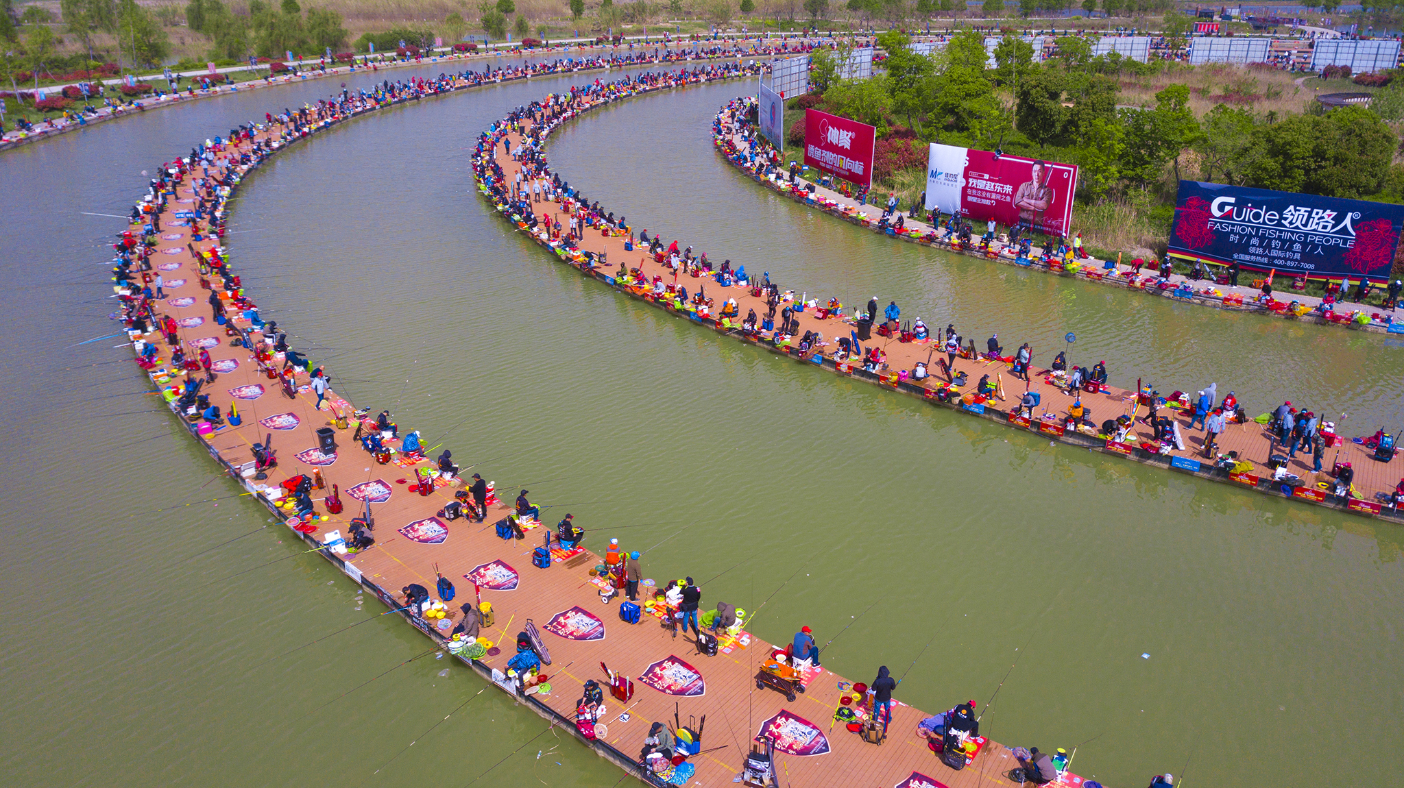 江苏泗洪:千人垂钓竞技乐