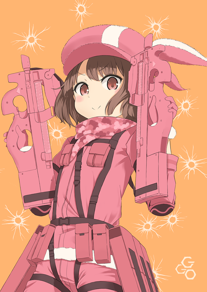 插画:刀剑神域外传 gun gale online可爱的小不点香莲,萌萌哒