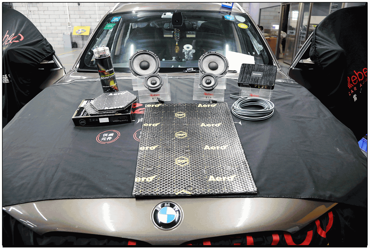 宝马x3音响改装升级劲浪三分频