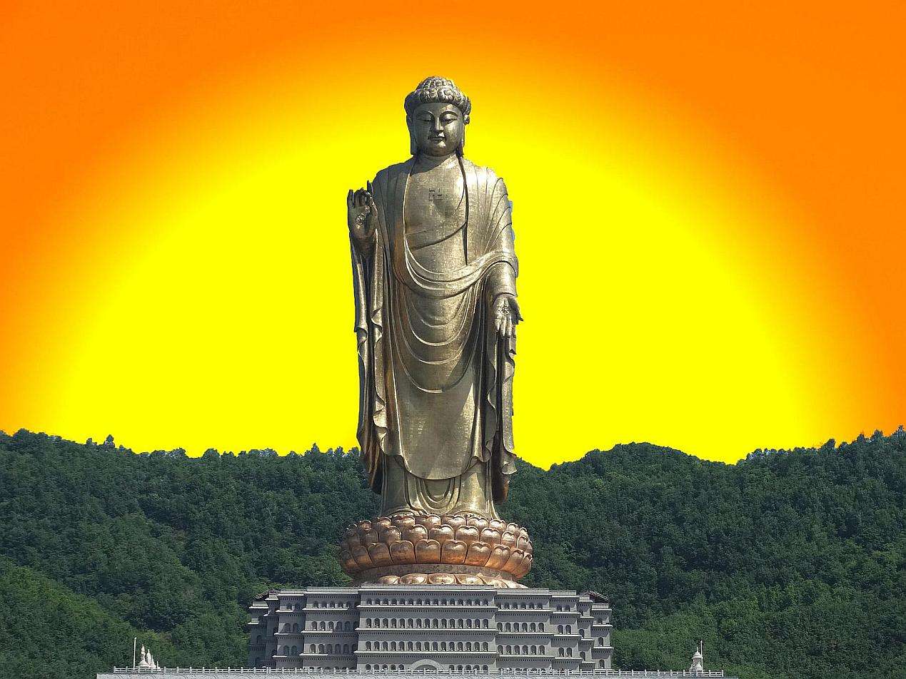 世界上最高的佛像,总高达208米,就在我们国家