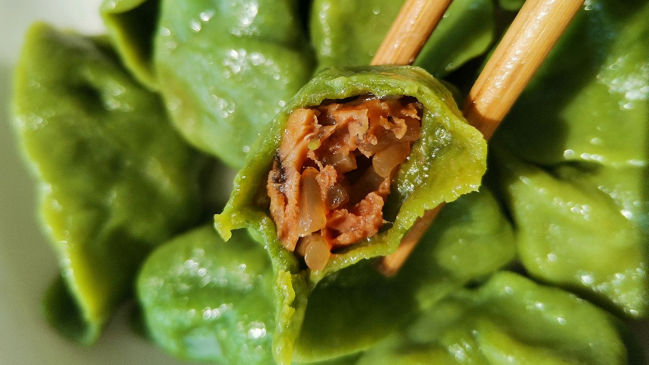饺子篇:菠菜汁饺子皮,不变色不显味