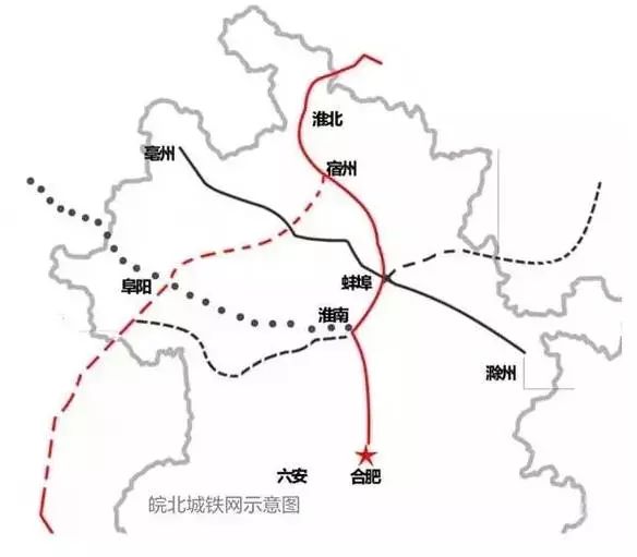 淮宿蚌城际铁路线路图图片