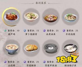 天涯明月刀手游秦川菜怎么做 秦川菜做法大全