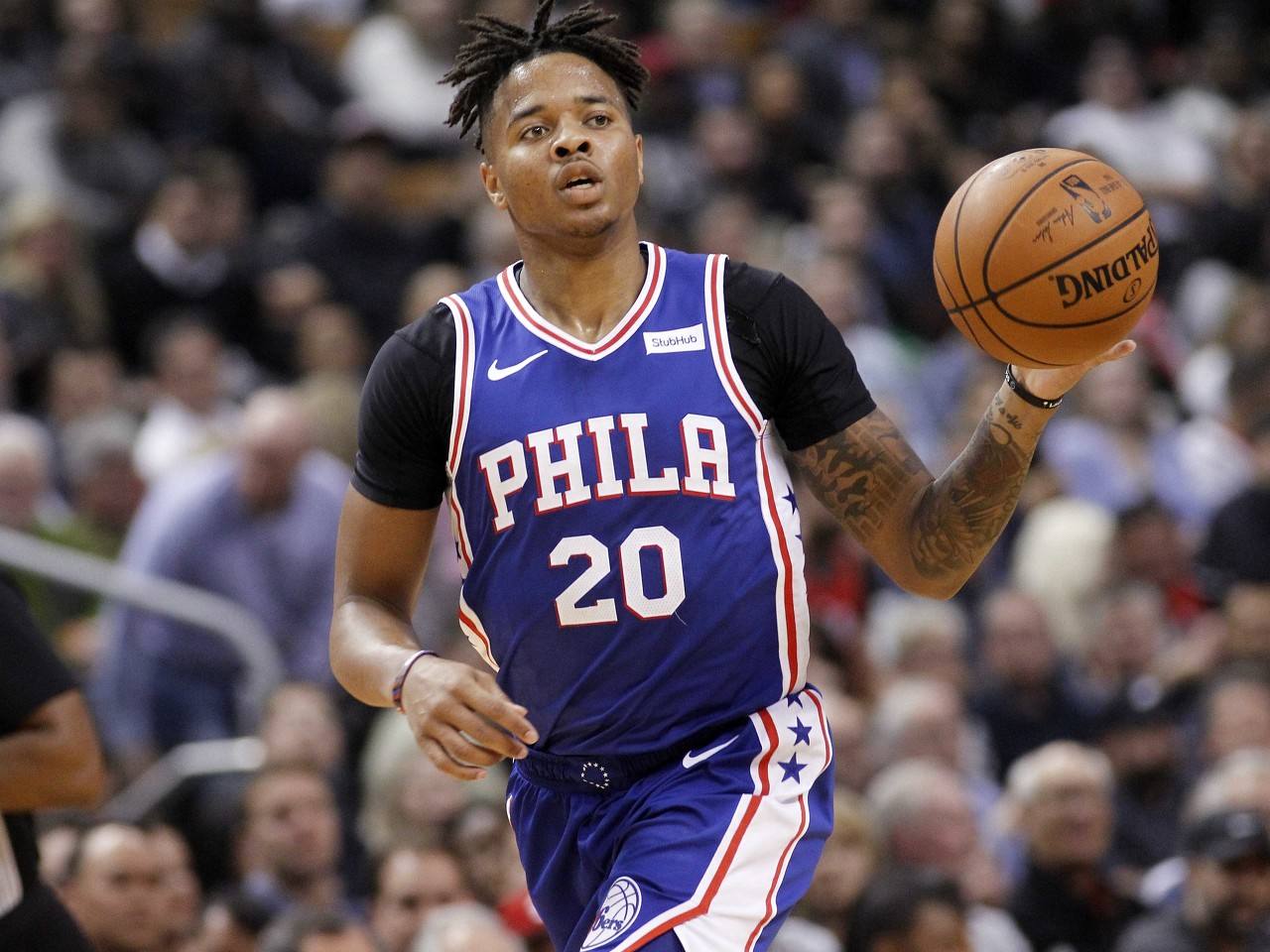 球员:马克尔-富尔茨. 年份:2017年. 球队:费城76人队.