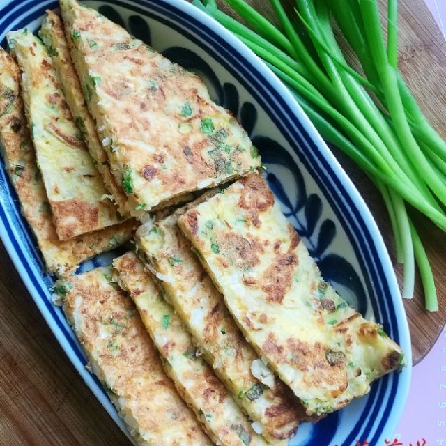 白菜煎饼,不油不腻,健康有营养