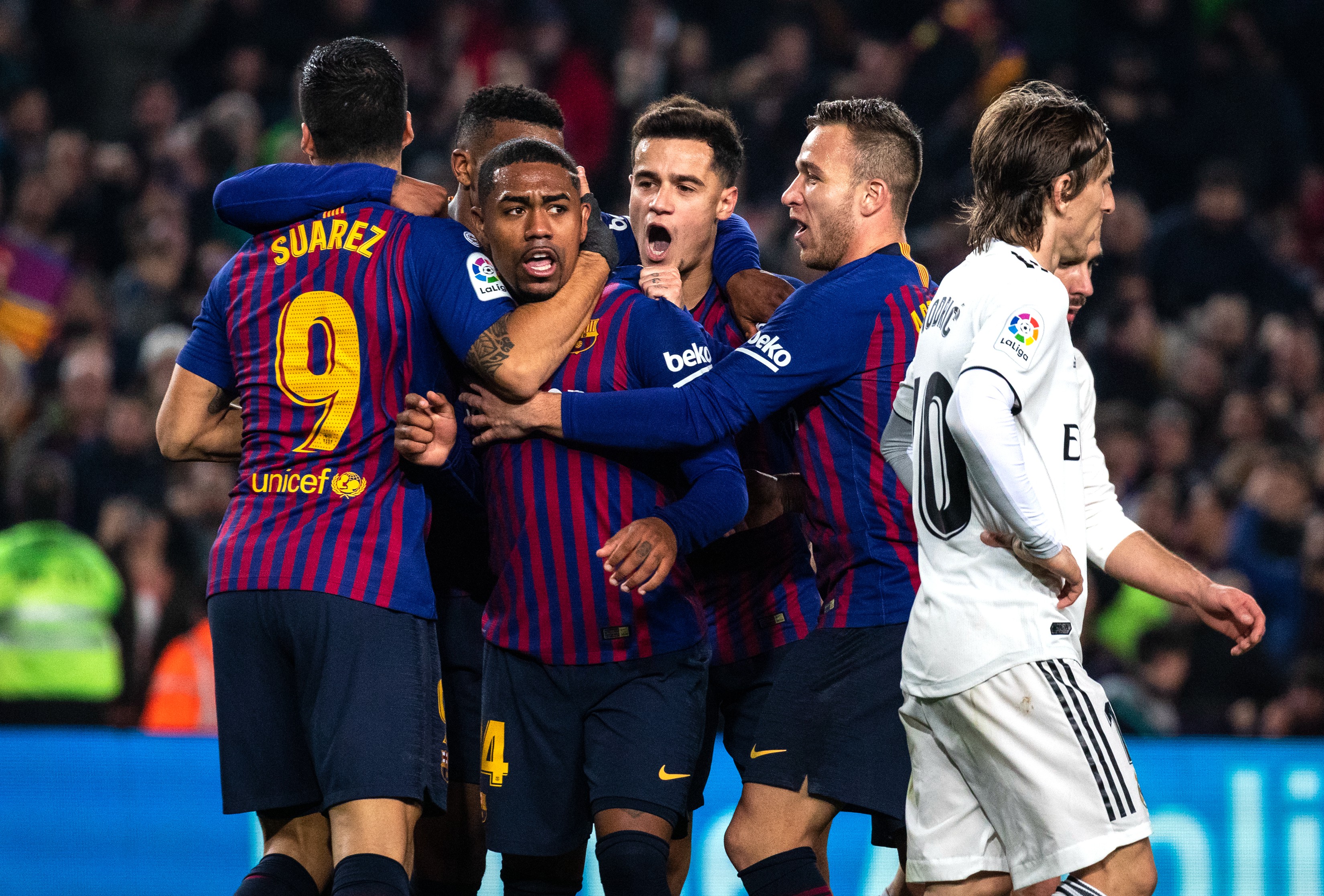 足球——国王杯:巴塞罗那平皇家马德里