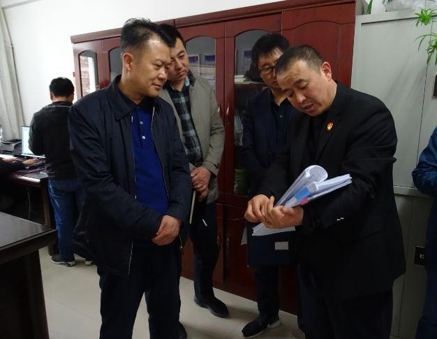 「扫黑除恶---法院在行动」延安甘泉县委副书记陈东阳到甘泉法院督导