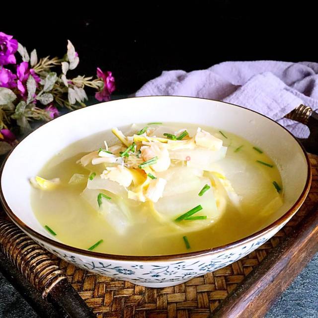 扁尖干贝冬瓜汤,利水消肿塑身体!