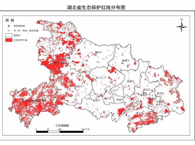 湖北生态保护红线划定:占全省国土面积22.3%