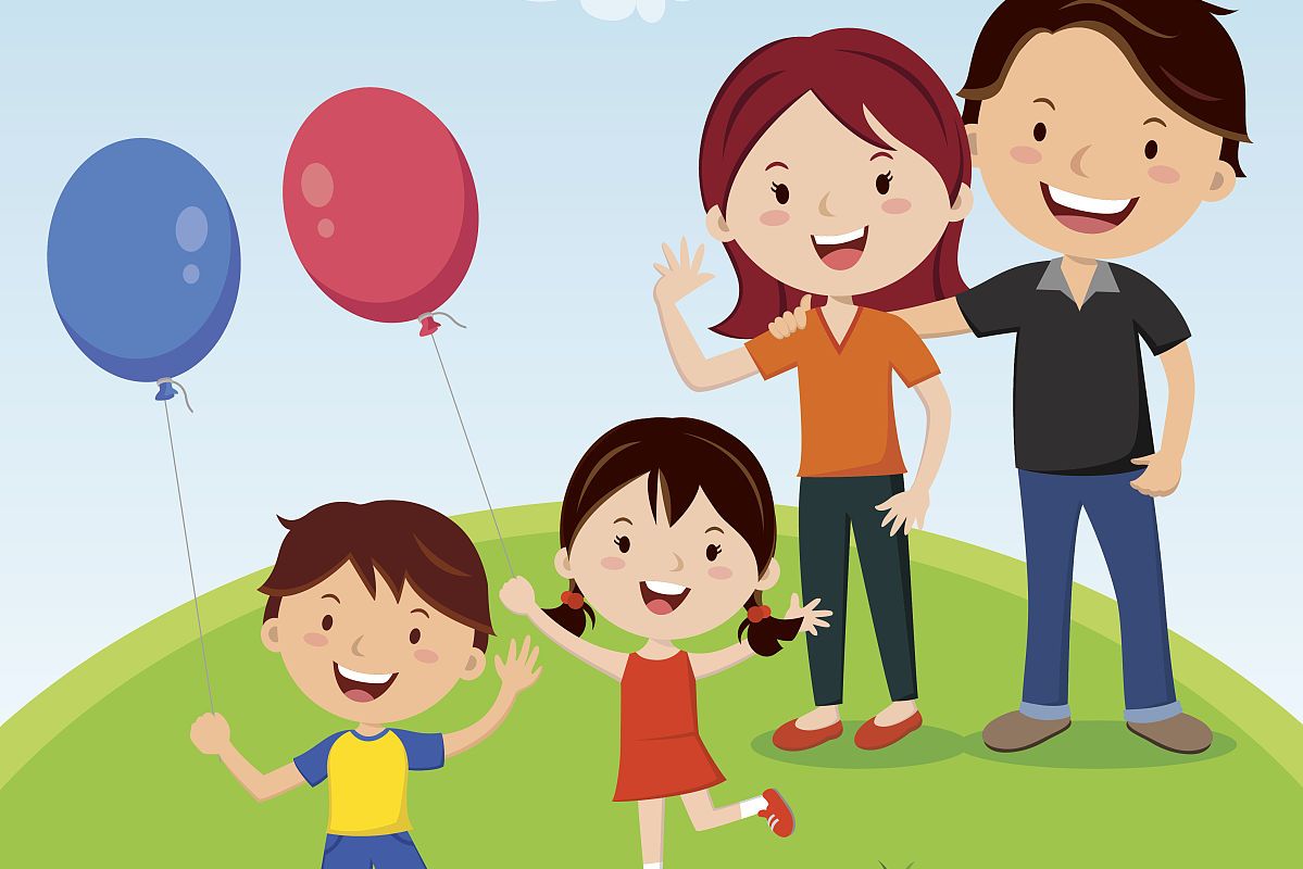 卡通图片家人和谐动漫家庭氛围和谐的图片卡通小学生安全教育 和谐