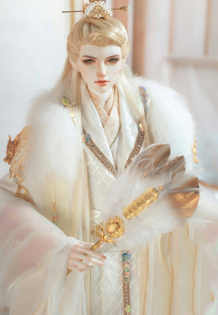 古风bjd美图,10位不同气质的白衣美男子,小说中的公子哥们!