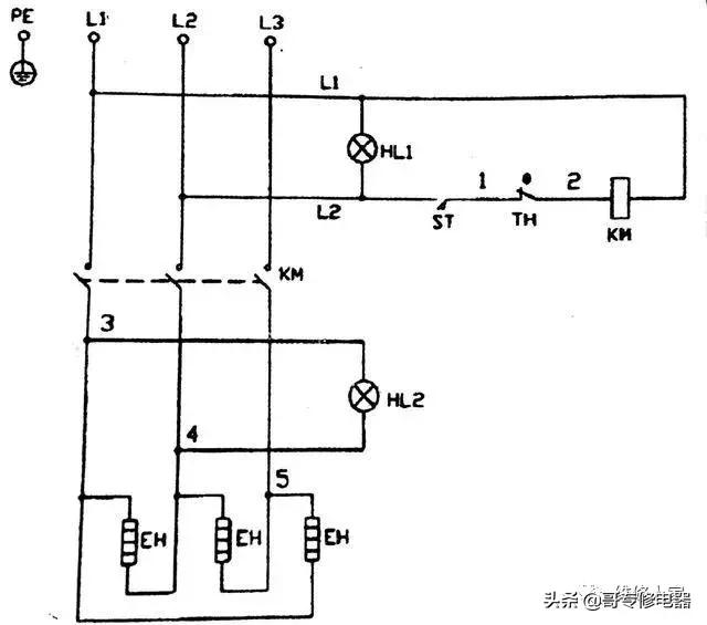 380v烧水箱接线图视频图片