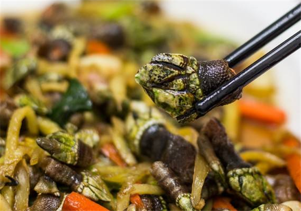 狗爪螺因为生长环境特殊,营养价值很高,含有大量的蛋白质,口感和生蚝