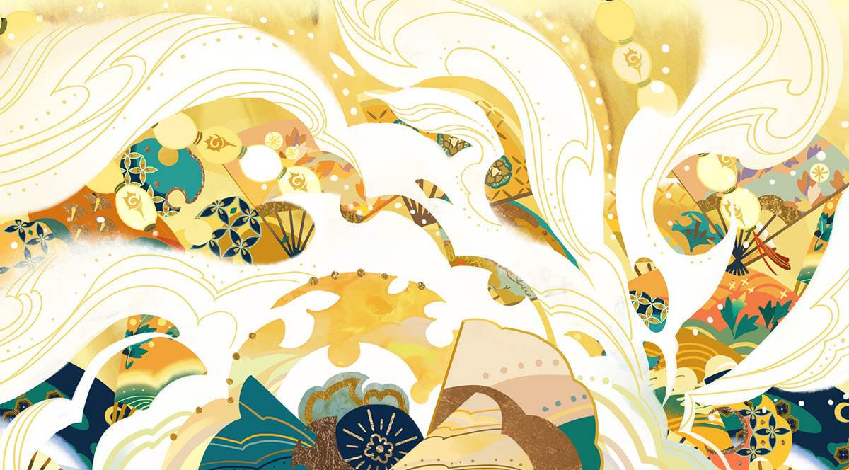 华人女插画师超华丽唯美风格的插画作品欣赏!色彩亮丽极具装饰性