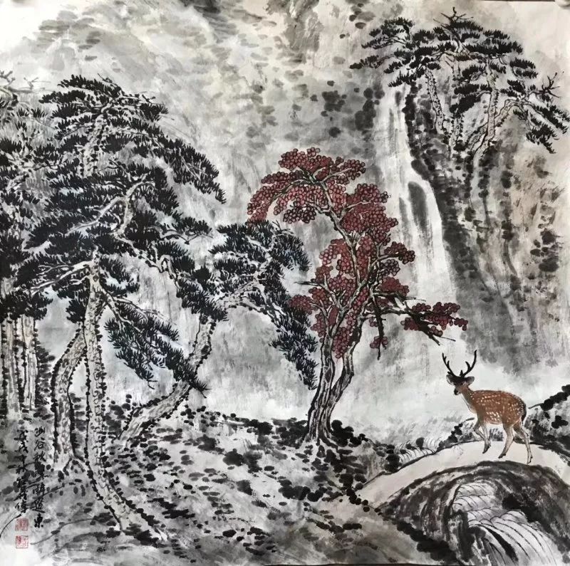 人迹于山—程义伟山水画