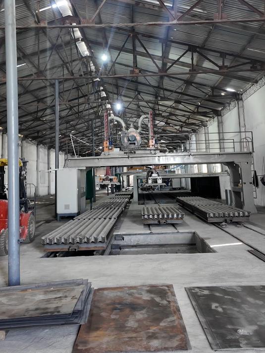 石棉瓦生产线设备安装完工