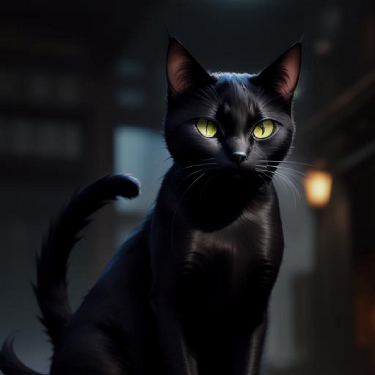 安全感:黑猫通常给人一种神秘的感觉,让人觉得它们不可靠近