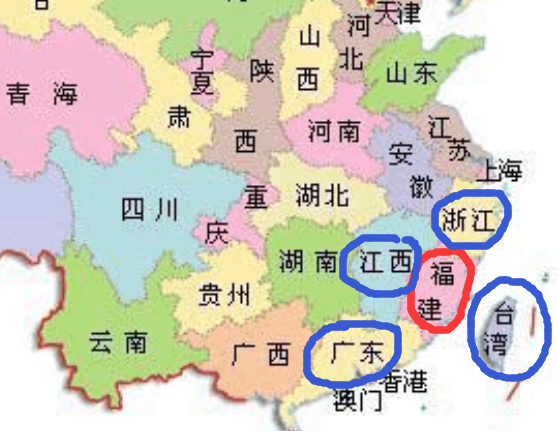 浙江福建交界地图图片