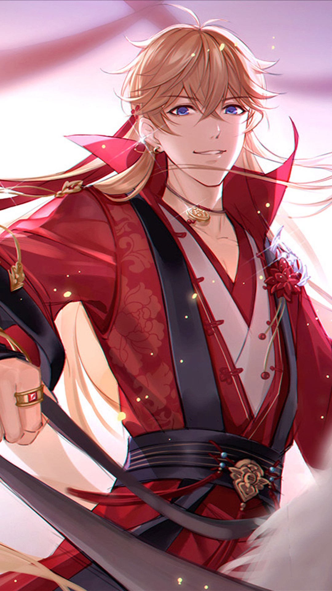 恋与制作人古风情侣插画,细腻笔触描述动人情感,令人向往