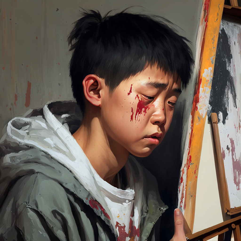 然而,高中的学业压力渐渐将我牵引远离了那片创作的天地