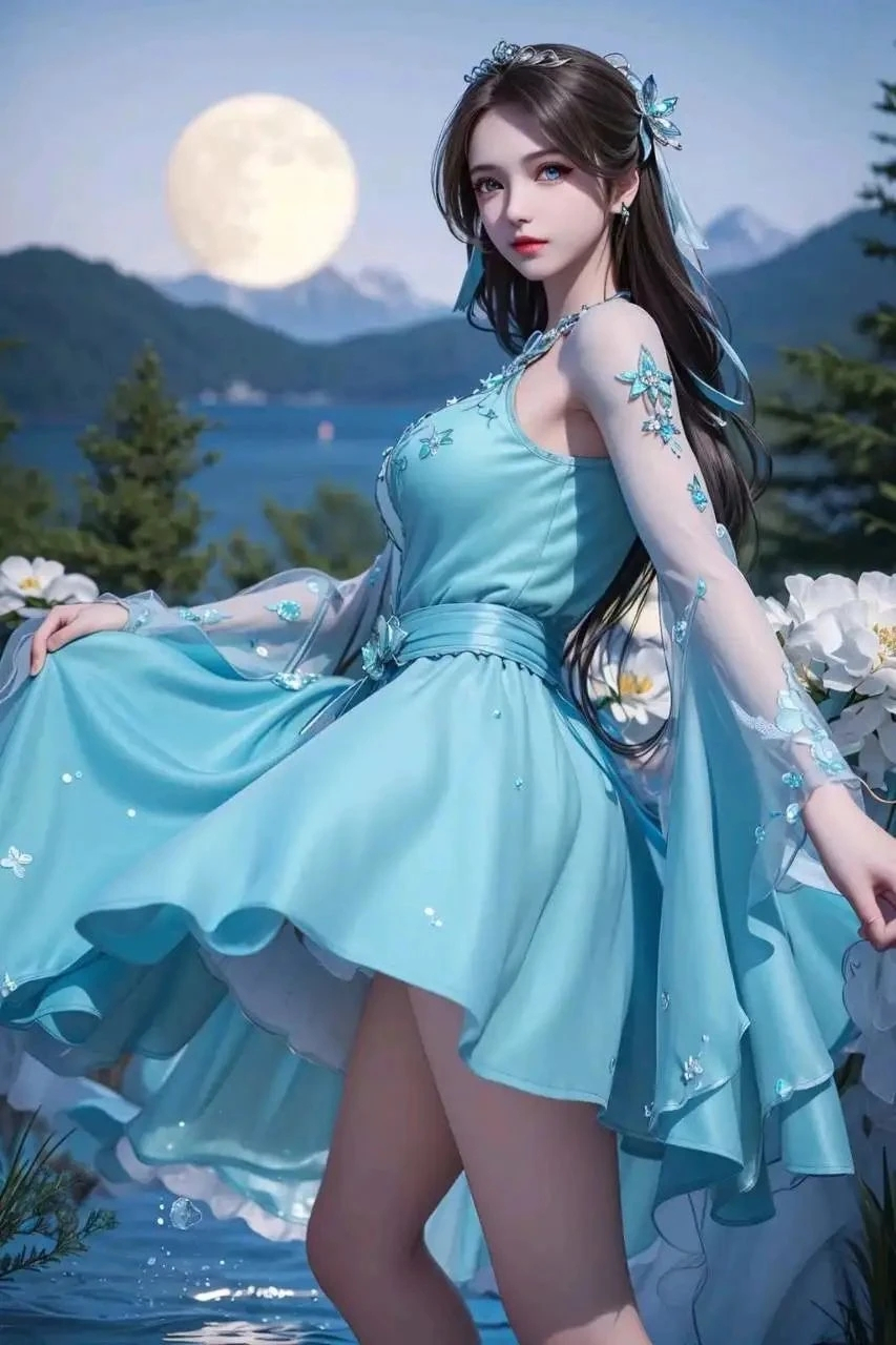 美图分享#九彩神女宁荣荣~~清纯