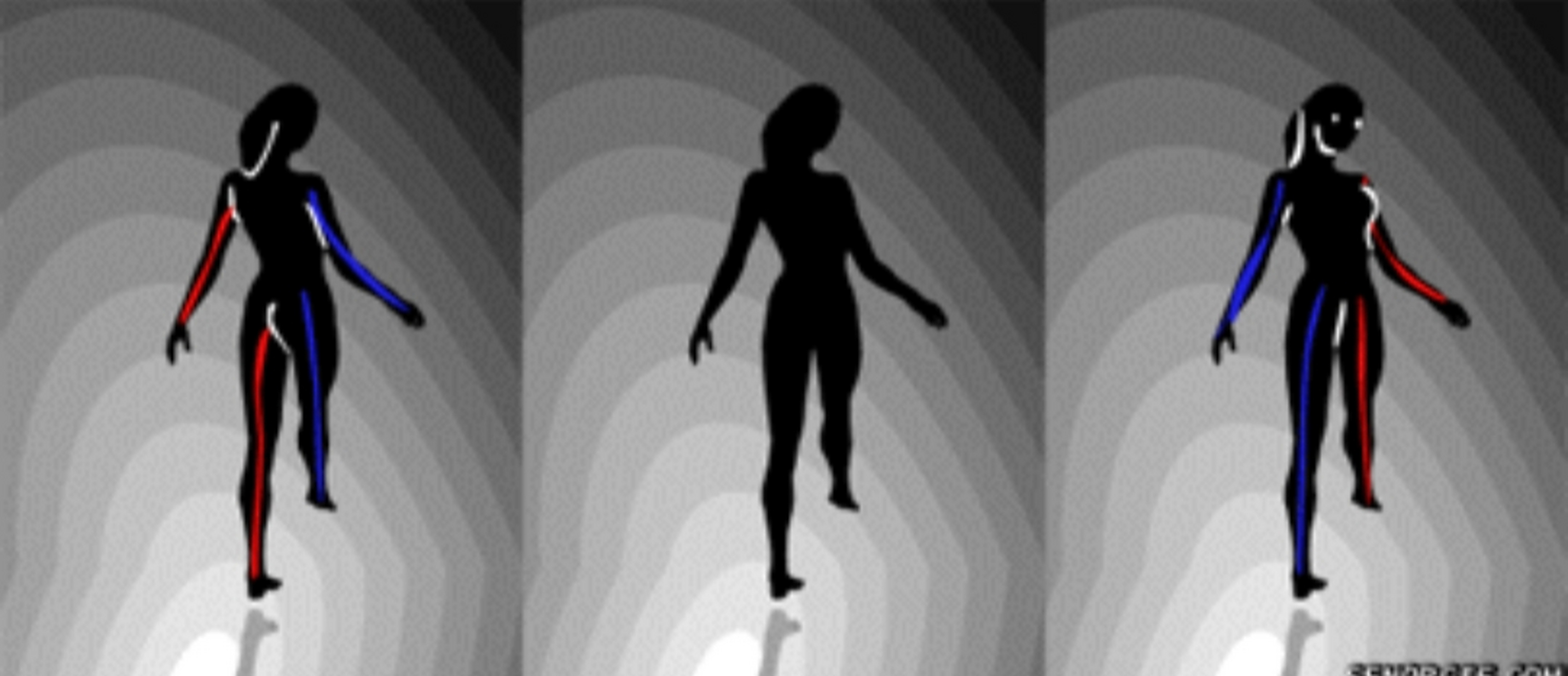 舞女是顺时针转,说明你用的是右脑;如果是逆时针转,说明你用的左脑