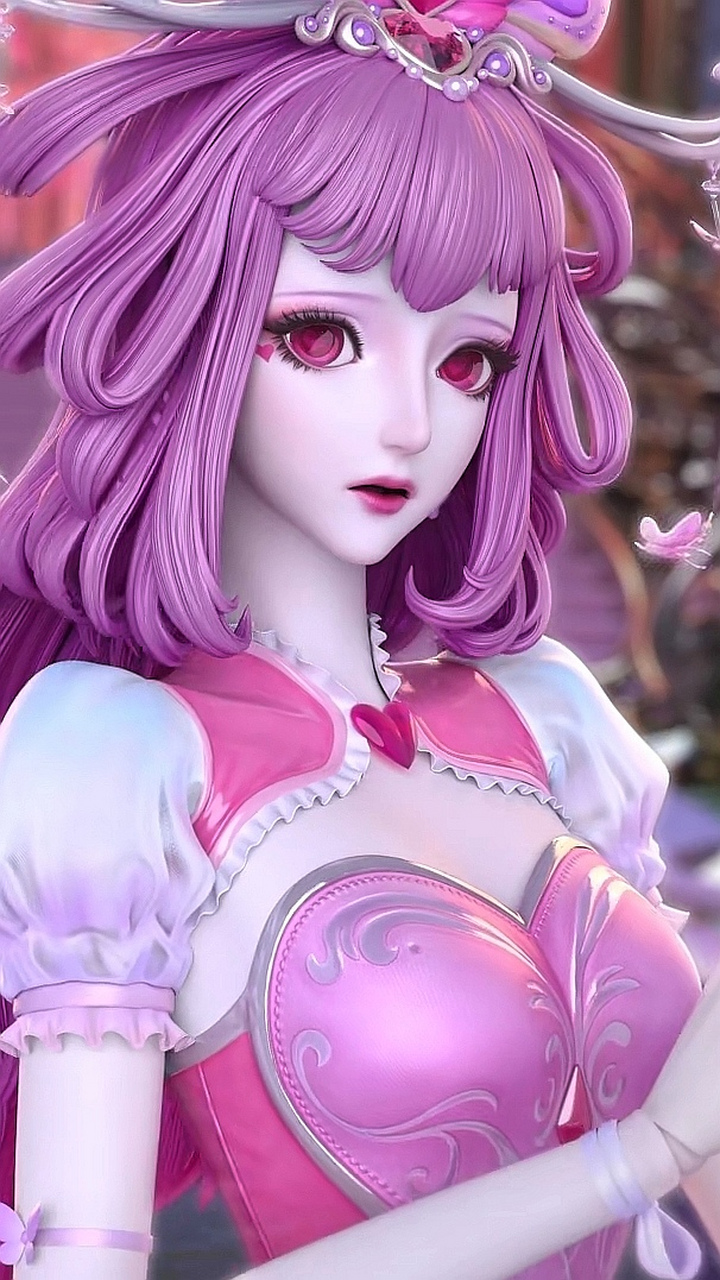 情公主被ai画成二次元美少女,这画面依然美感十足.