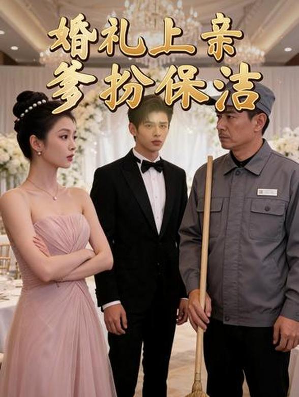 婚礼上亲爹扮保洁