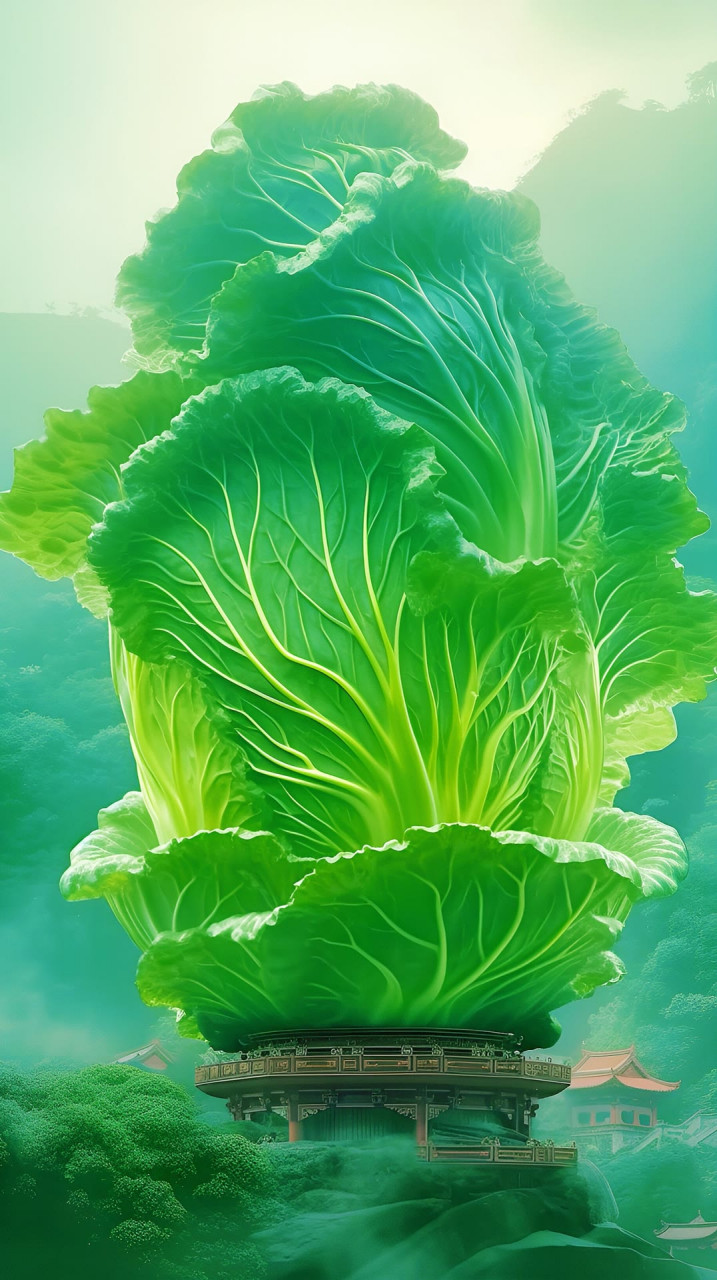 白菜,"百财",寓意着财源滚滚,财运不断.