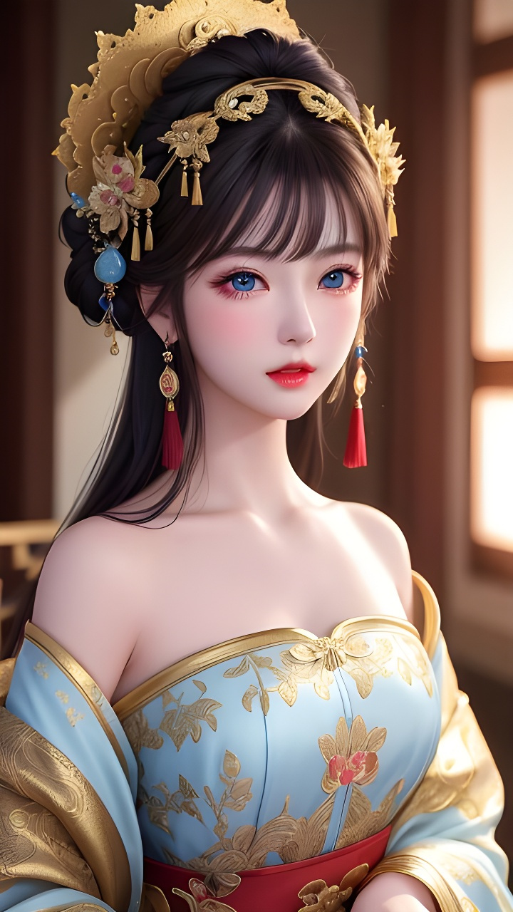 有趣表情:好看的古风动漫美女头像表情手机壁纸#有趣表情# #古风动漫