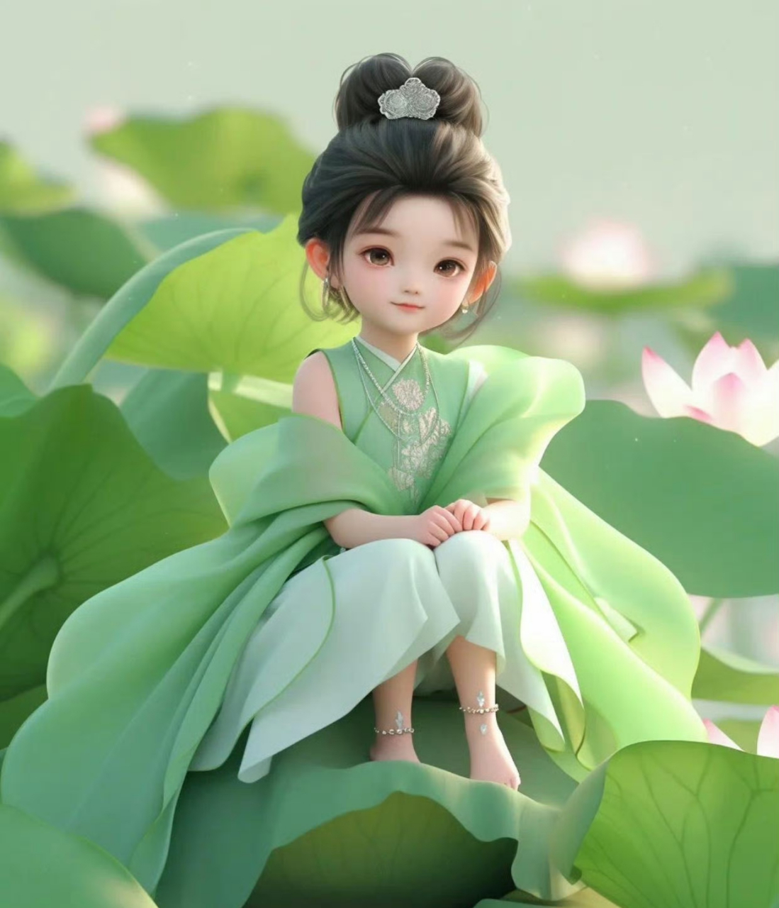 古风青莲小仙姑优雅头像,清秀小媛,恬淡自然.