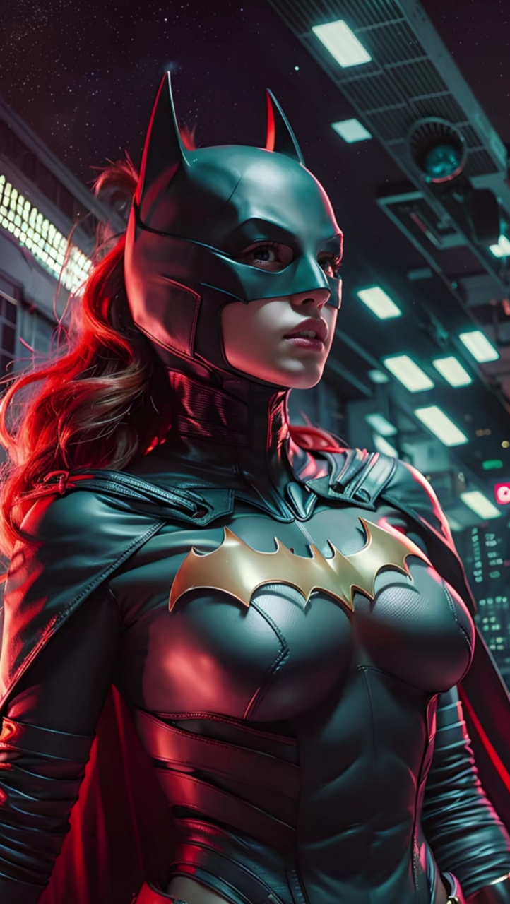 这位蝙蝠女侠,属实有点壮实!