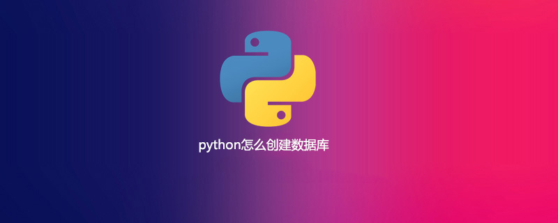 如何在python中创建数据库