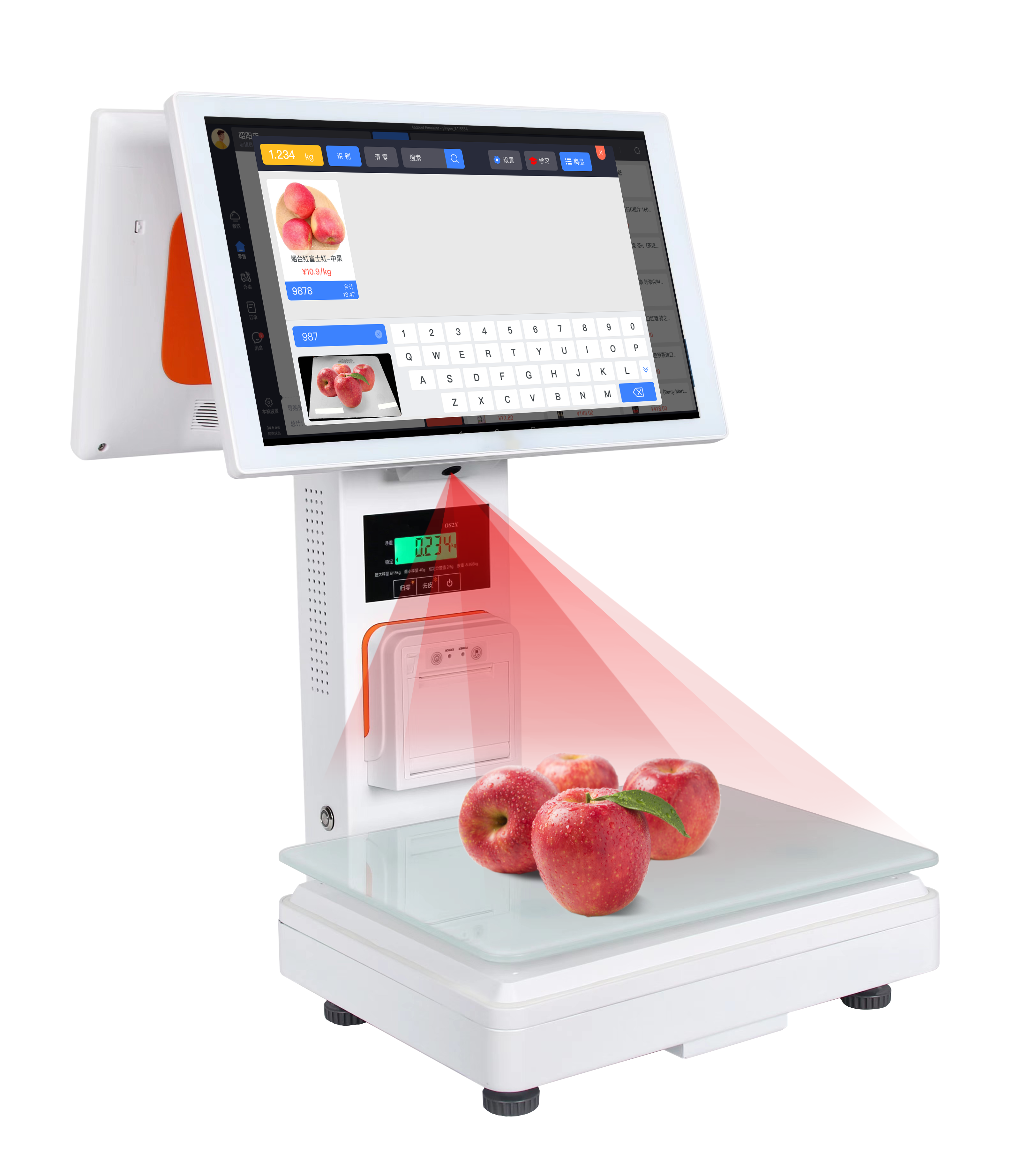 银歌ai识别系统方案|收银台原收银机加装ai识别秤